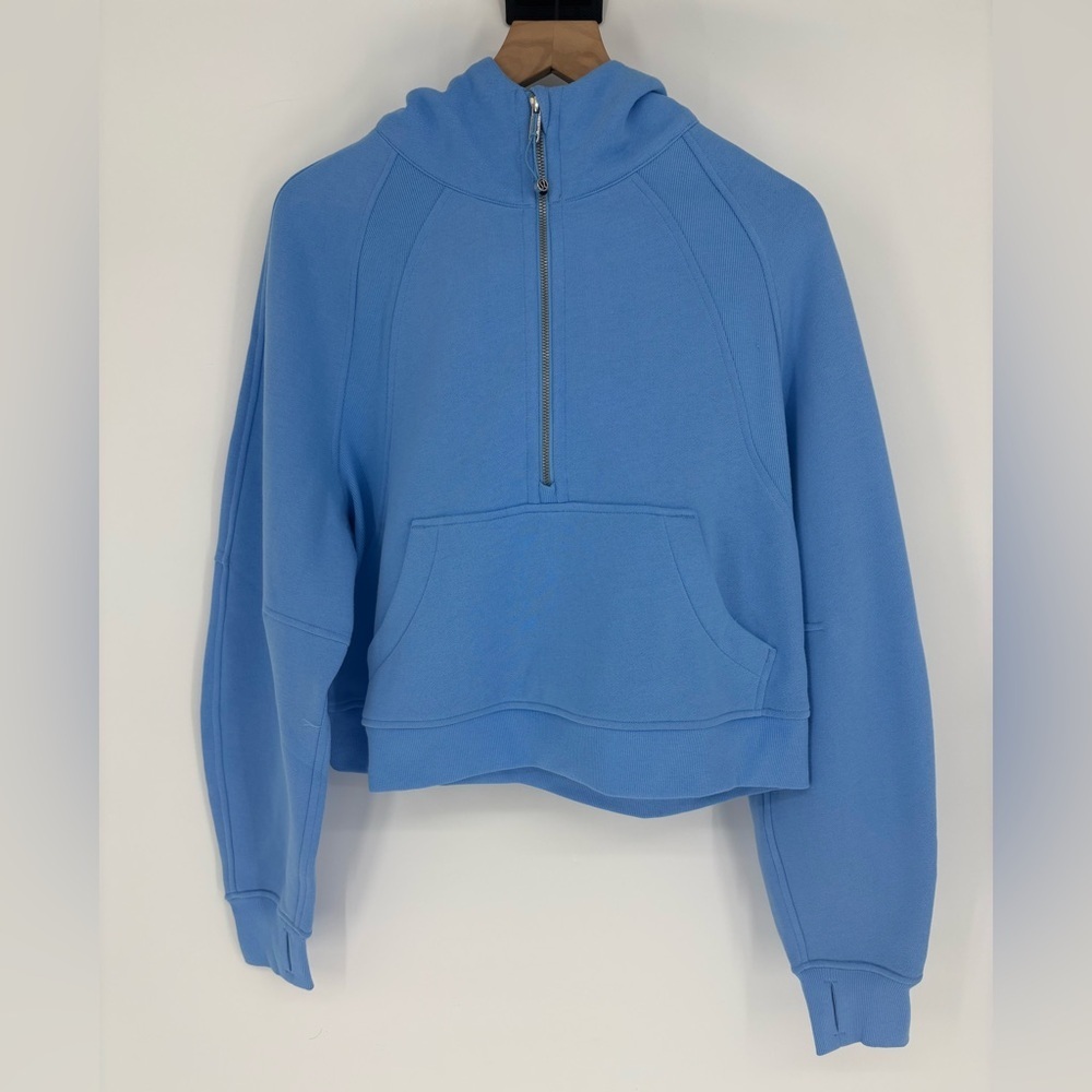 Lululemon Scuba Oversized Half-Zip Hoodie Aero Blue - Picture 8 of 11